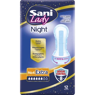 SANI Lady Extra Night Servilletas de Acateia No4 12 Piezas