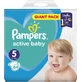 PAMPERS Active Baby Diapers with sticker No 5 For 11-16kg 64 pieces