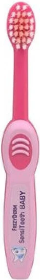 FREZYDERM Sensiteeth Cepillo de Dientes Suave Rosa Cepillo de Dientes Suave Para Bebés 6-36 Meses Color Rosa