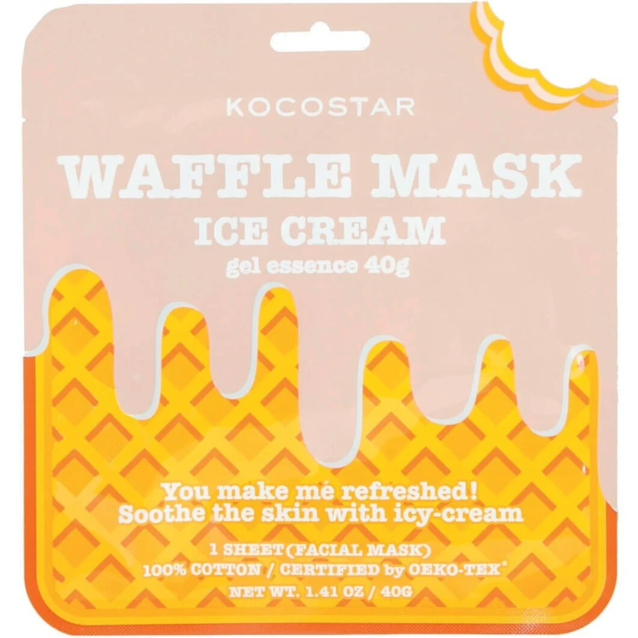 KOCOSTAR Waffle Mask Ice Cream Face Mask For Sensitive Skin 40g
