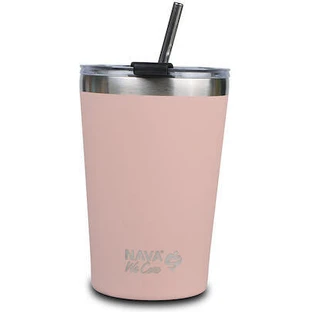 NAVA Vaso Térmico Con Pajita De Acero Inoxidable We Care En Rosa 450ml (10-262-110)
