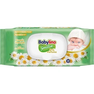 BABYLINO Lingettes bébé Sensitive 0% Parfum 54 pièces