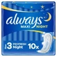 ALWAYS Maxi Night Profresh No3 10 pièces