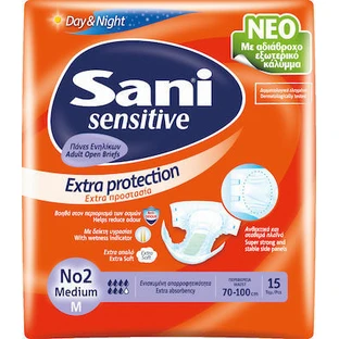 SANI Sensitive No2 Medium 70-100cm ( 2 paquets de 15 pièces ) 30 pièces