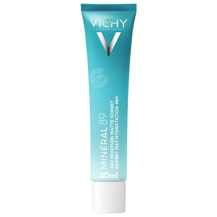 VICHY Mineral 89 48H Hydraterende Matte Sorbet Crème-Gel voor de vette huid, 40ml