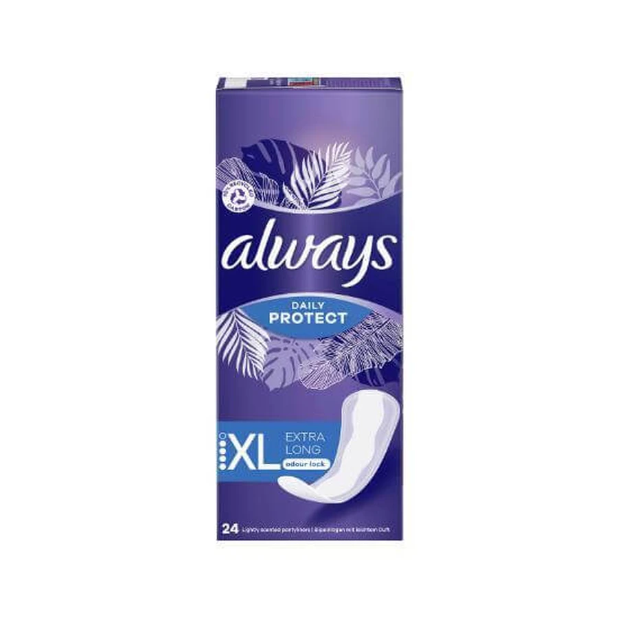 ALWAYS Daily Protect Odour Lock Extra Lange Servetten 24 Stuks