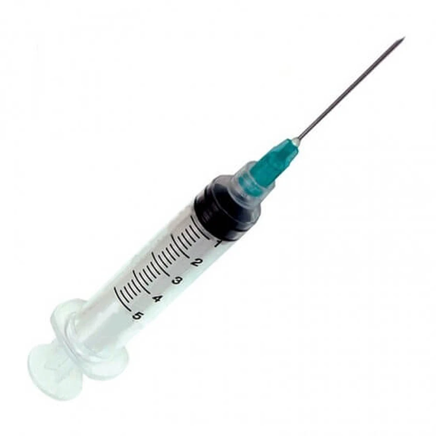 NIPRO spuit met naald 5ml 21G 100 stuks