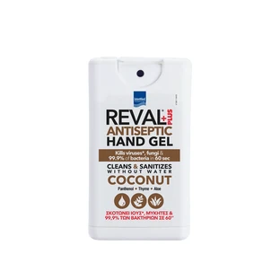 REVAL Plus Hand Gel Antiseptisches Handgel mit Kokosnuss-Parfüm 15ml