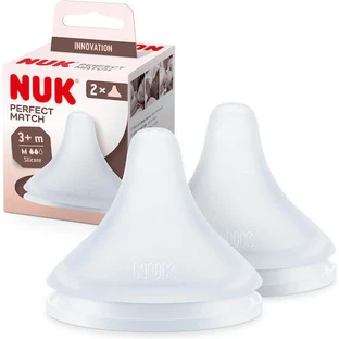 Tétines en silicone NUK Perfect Match Medium Flow pour les 3 mois et plus 2 pièces