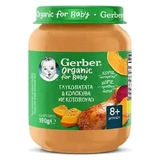 GERBEBR Pappa biologica per bambini con patate dolci e pollo per 8+ mesi 190g