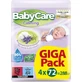 BABYCARE Lingettes apaisantes pour bébé à la lavande et à l'extrait de coton (4 paquets de 72 pièces) 288 pièces