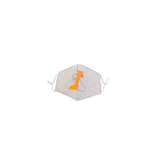 NATURAL HOME Mascarilla Infantil de Tela con Banda Elástica Ajustable Zonas Beige x1