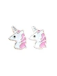 Hypoallergenic Children's Earrings Studded Unicorns Made of Steel