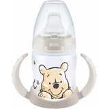 NUK First Choice Biberón Disney Winnie the Pooh Con Indicador de Temperatura Para 6-18 Meses 150ml 10.743.945 - Gris
