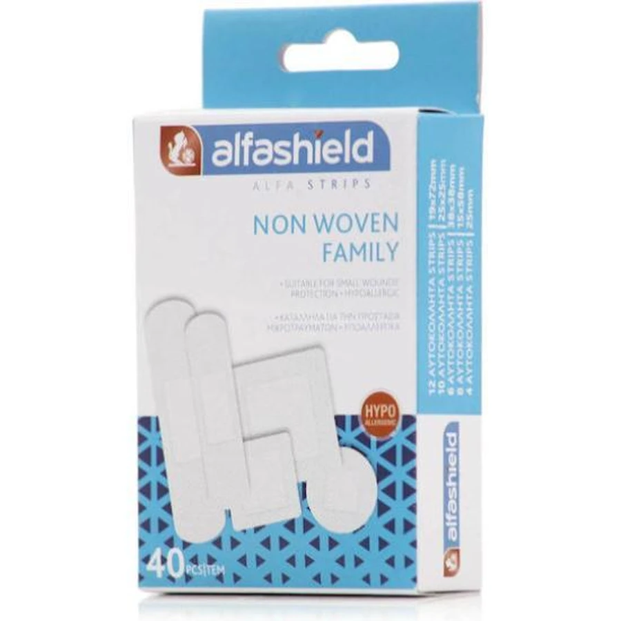 ALFASHIELD Niet-geweven Familiestrips Stickers in 5 maten, 40 stuks