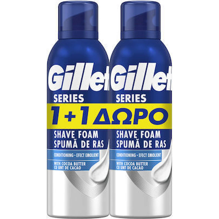 GILLETTE Series Mousse à raser pour peaux sensibles 2 x 200ml