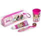 LORENAY Children's Oral Hygiene Set Dental Toilet Bag Children's Toothbrush With Lid & Toothpaste 75ml & Water Glass