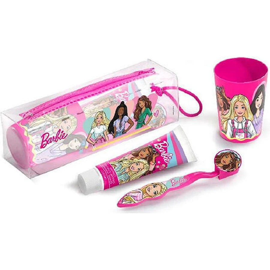 LORENAY Children's Oral Hygiene Set Dental Toilet Bag Children's Toothbrush With Lid & Toothpaste 75ml & Water Glass