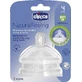 CHICCO Natural Feeling Einstellbare Flow Silikon Brustwarze 4m+ x2