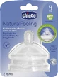 CHICCO Tétine en silicone à débit ajustable 4m+ x2