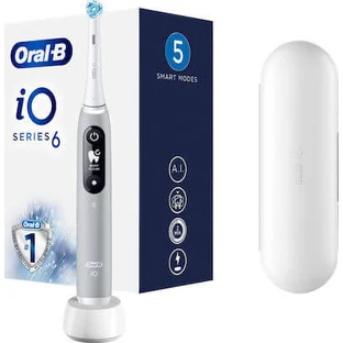 ORAL-B Cepillo de Dientes Eléctrico Serie iO 6 Magnético Gris Ópalo Nueva Tecnología Con Temporizador Y Sensor De Presión En Color Gris