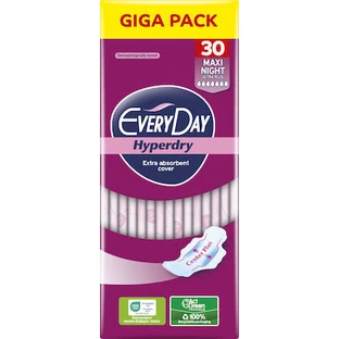 EVERYDAY Giga Pack Hyperdry Maxi Night Ultra Plus 30 unidades