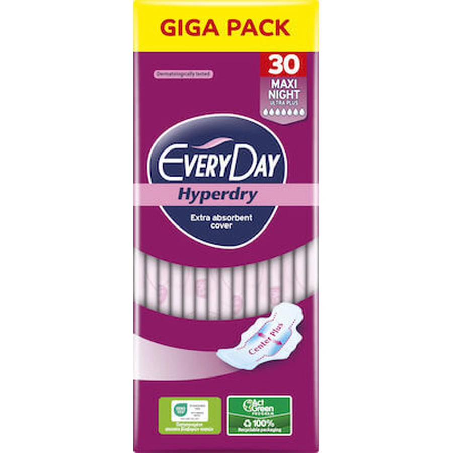 EVERYDAY Giga Pack Hyperdry Maxi Night Ultra Plus 30 unidades