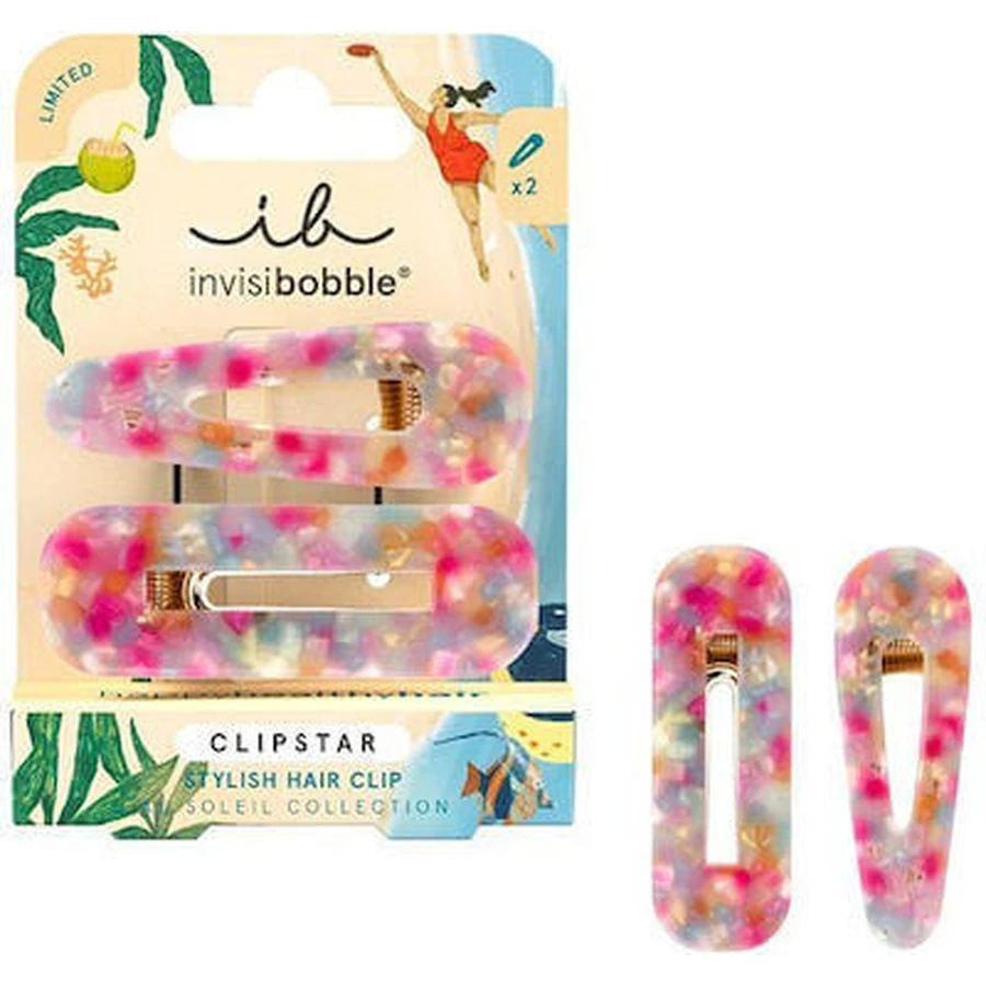 AMBITAS Invisibobble Clipstar Au Solei Dazzling Wave 2 Stück