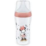 NUK Disney Minnie Mouse Biberón Perfect Match con Tetina Silicona Suave 3+ Meses 260ml