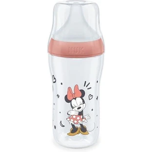 NUK Disney Minnie Mouse Perfect Match Flasche mit Soft-Silikon-Sauger 3+ Monate 260ml