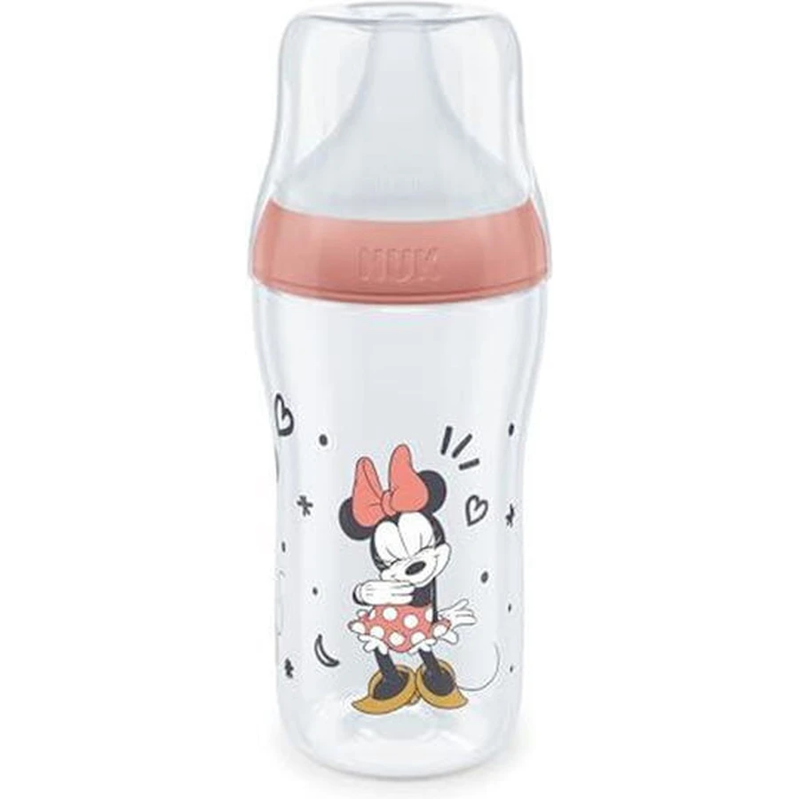 NUK Disney Minnie Mouse Perfect Match Flasche mit Soft-Silikon-Sauger 3+ Monate 260ml