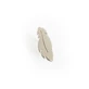 INOPLUS Boucles d'oreilles hypoallergéniques sans nickel Feuilles d'argent 0796