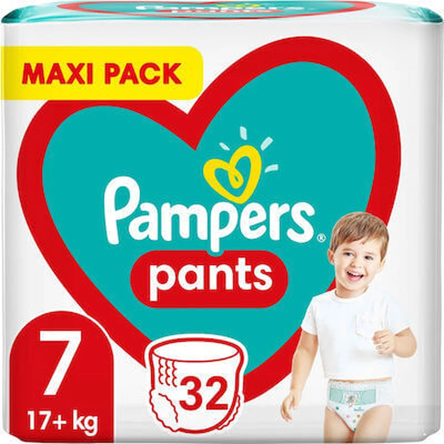 PAMPERS Maxi Pack Pants Pants No 7 17kg+ 32 Pieces