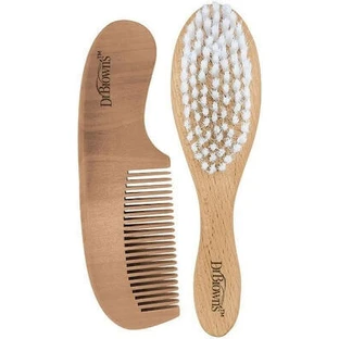 DR BROWN'S Holzbürste & Kamm Set HG 086