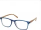 EYELEAD Gafas de lectura y presbicia Azul con brazo de madera Rojo E212 +1.00