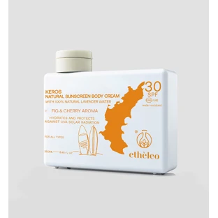 ETHELEO Natural Sunscreen Body Cream Keros Körpercreme mit Schutzfaktor SPF30 200ml