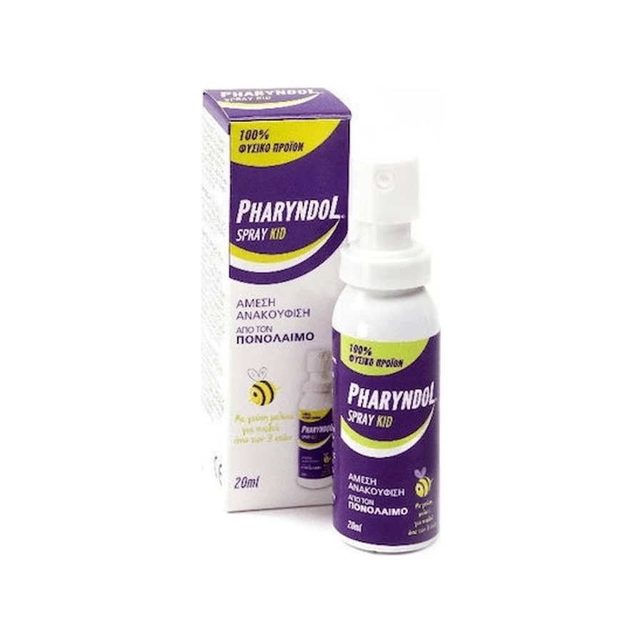 PHARYNDOL Spray Kids Tratamiento para el dolor de garganta en niños a partir de 3 años 20ml