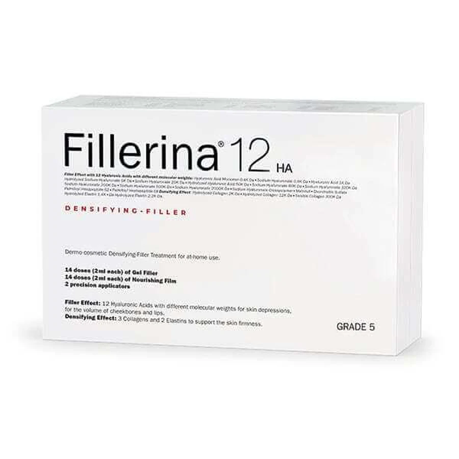 FILLERINA 12 HA Tratamiento Facial Densificante-Rellenador Grado 5 Tratamiento Facial Grado 5, 2x30ml