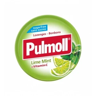 PULMOLL Vitamin C Lime & Mint Pastilles For Cough & Sore Throat 45g