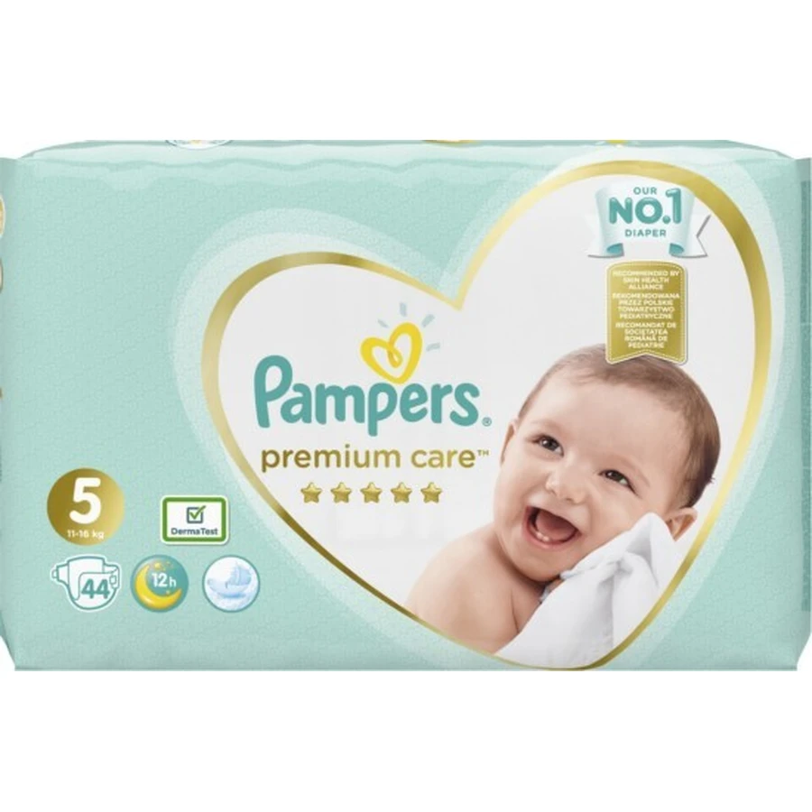 PAMPERS Babyluiers Premium Care Nr.5 11-18Kgr 44 stuks Jumbo verpakking