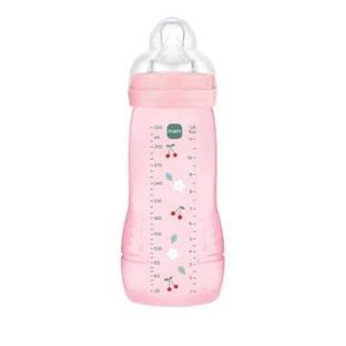 MAM Babyflasche Kunststoff Easy Active Silikon Nippel 4+ Monate 330ml 361SGc