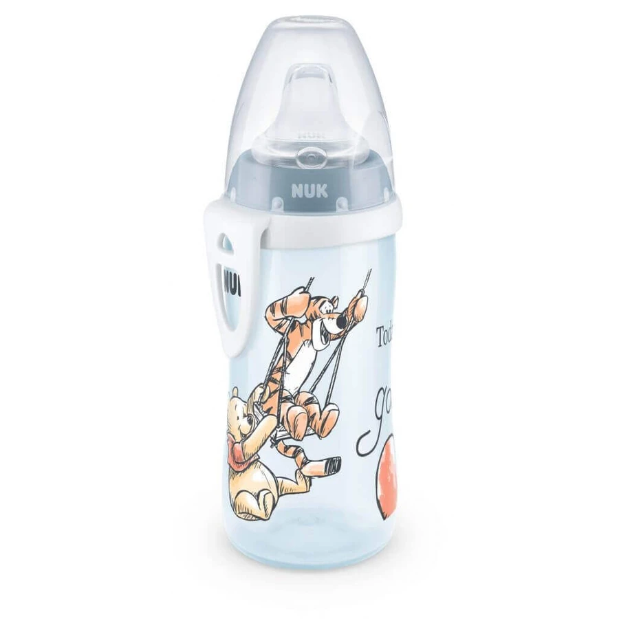NUK Active Cup mit Silikondüse Winnie 12m+ 300ml [10.255.414] In verschiedenen Farben - Blau