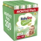 BABYLINO Windeln mit Kleber Sensitive Cotton Soft No.4 Für 8-13kg 200 Stück
