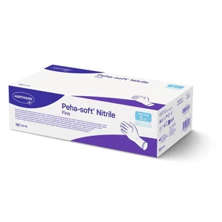 HARTMANN Peha-Soft Nitril Fino Blue Wegwerpnitrilhandschoenen zonder poeder - Pak van 150 stuks - Maat selecteren