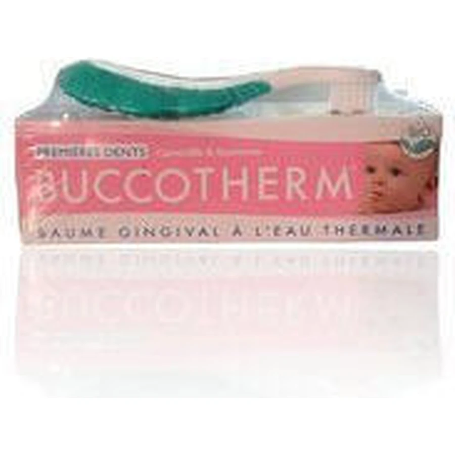 BUCCOTHERM Eerste Tandjes Bijtgel Voor Ontlasting Van Het Tandvlees Met Kamille & Althaea Extract 50ml & Tandenborstel