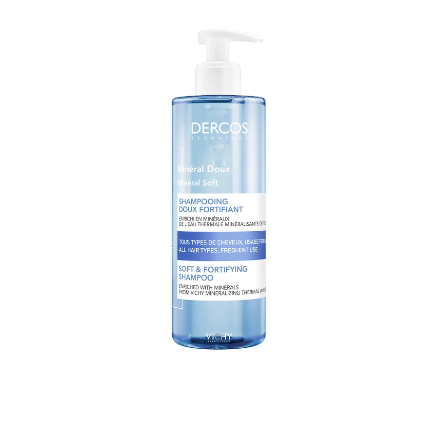 VICHY Dercos Minerale Milde Shampoo Met Sporenelementen Voor Dagelijks Gebruik 400ml