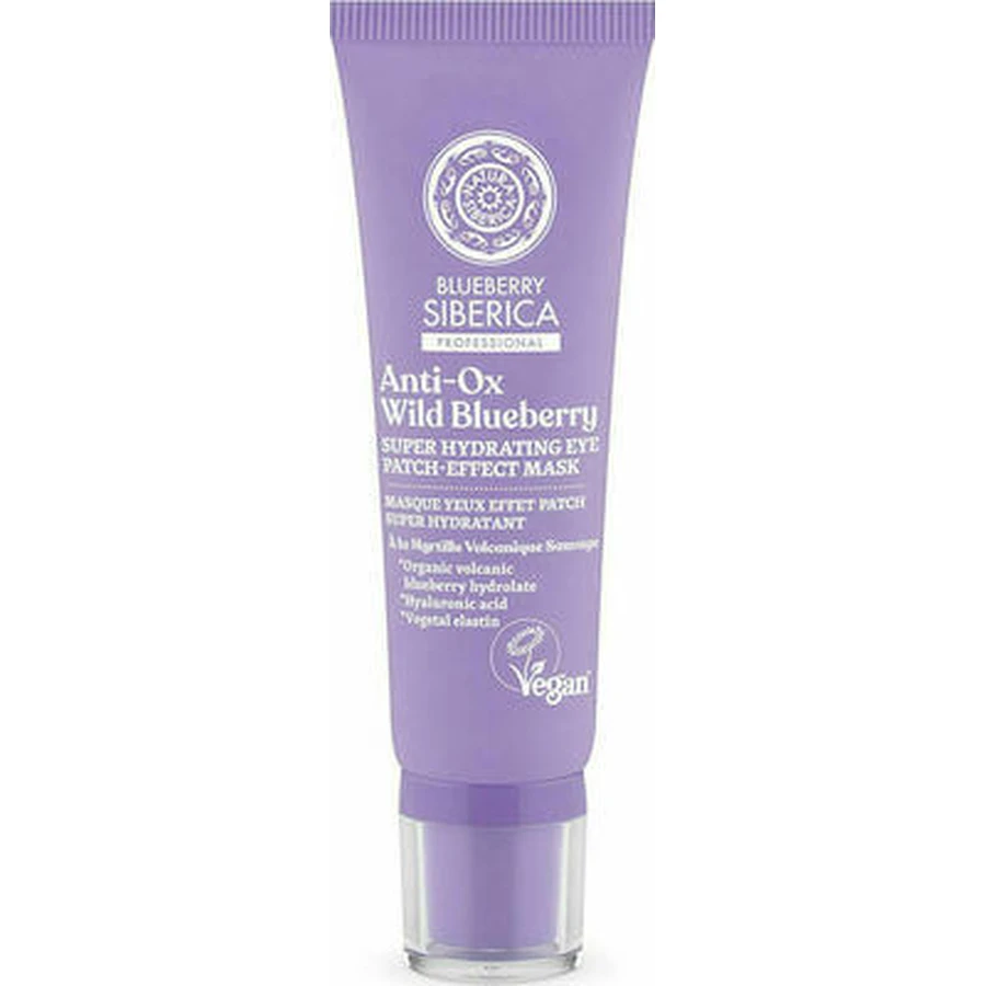 NATURA SIBERICA Anti Ox Wild Blueberry Mascarilla Super Hidratante Efecto Parche Contorno de Ojos Mascarilla Hidratante Contorno de Ojos Efecto Parche 30ml