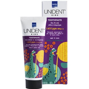 UNIDENT Kids Toothpaste 1400ppm Fluoride From 6 Years With Bubble Gum Flavor 50ml