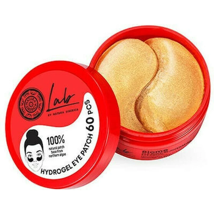 NATURA SIBERICA Lab Biome 24K Gold verjüngende Augenpflaster Augenpflaster für Verjüngung mit Gold 24K 60Stück