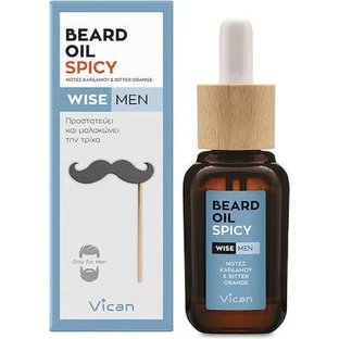 WISE Men Aceite especiado para barba con cardamomo y naranja amarga 30ml